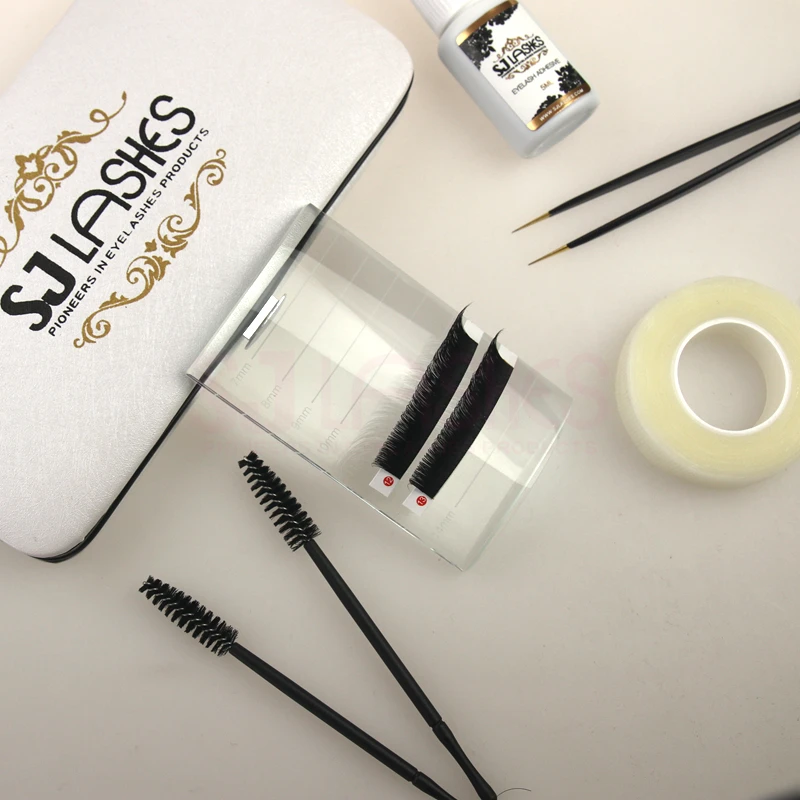 

Scale U Type Eyelashes Clear Crystal Curved Lash Tile Eyelash Salon Tool