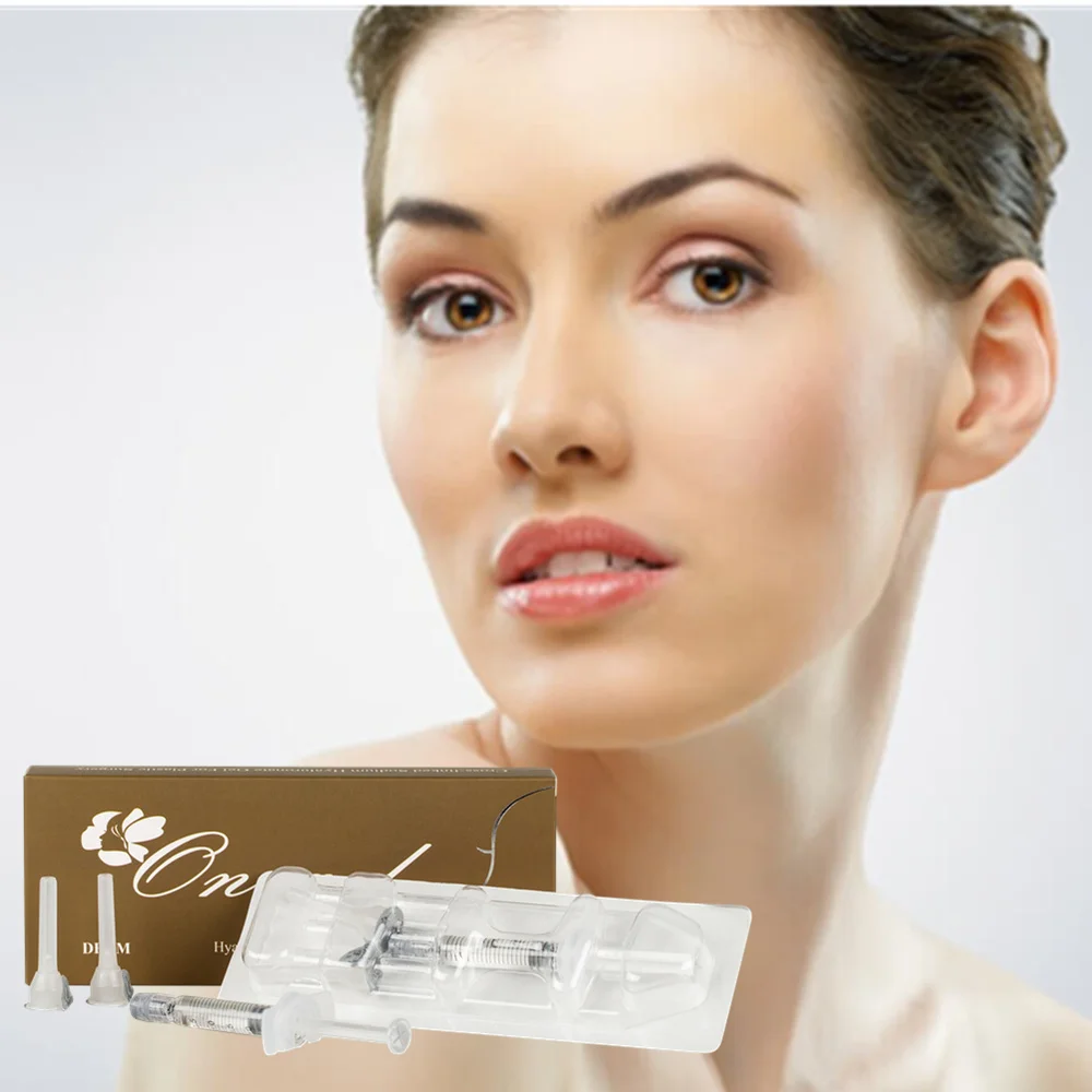 

2ml deep dermal filler lip injections cross-linked for plastic surgery, Transparent