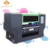 High speed small a4 3d 2 head uv 6040 rotary flatbed printer a2 low price a1