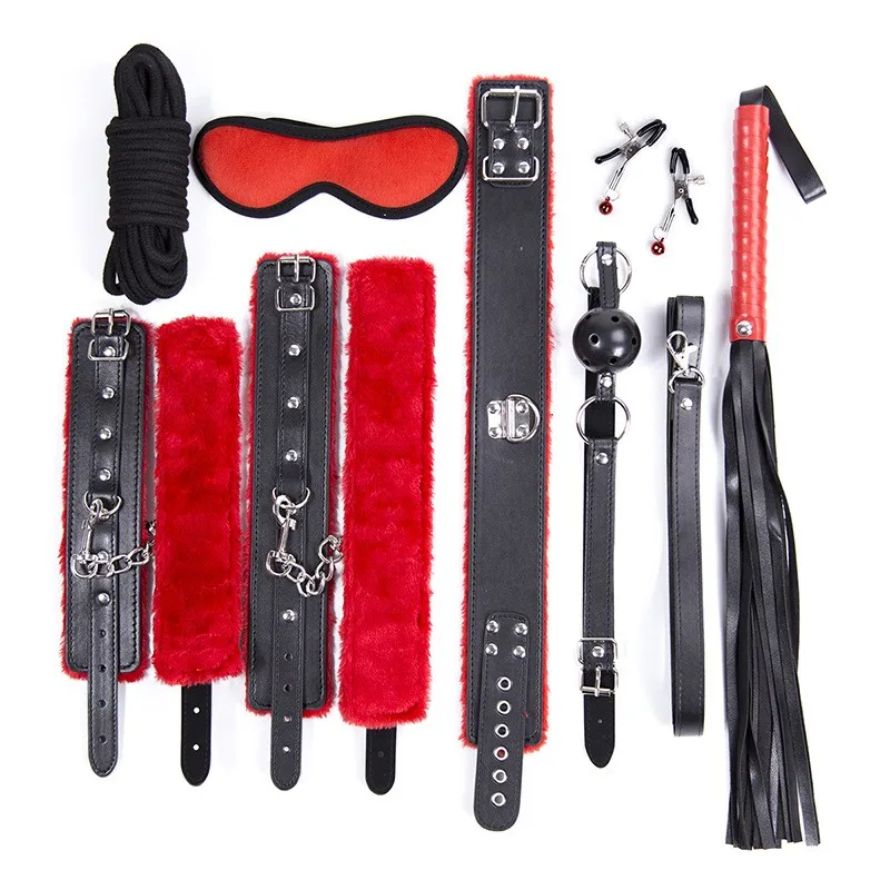 Sexy Product Bondage Kit Set 8 Pcs Sm Set Adult Sex Games Toys 