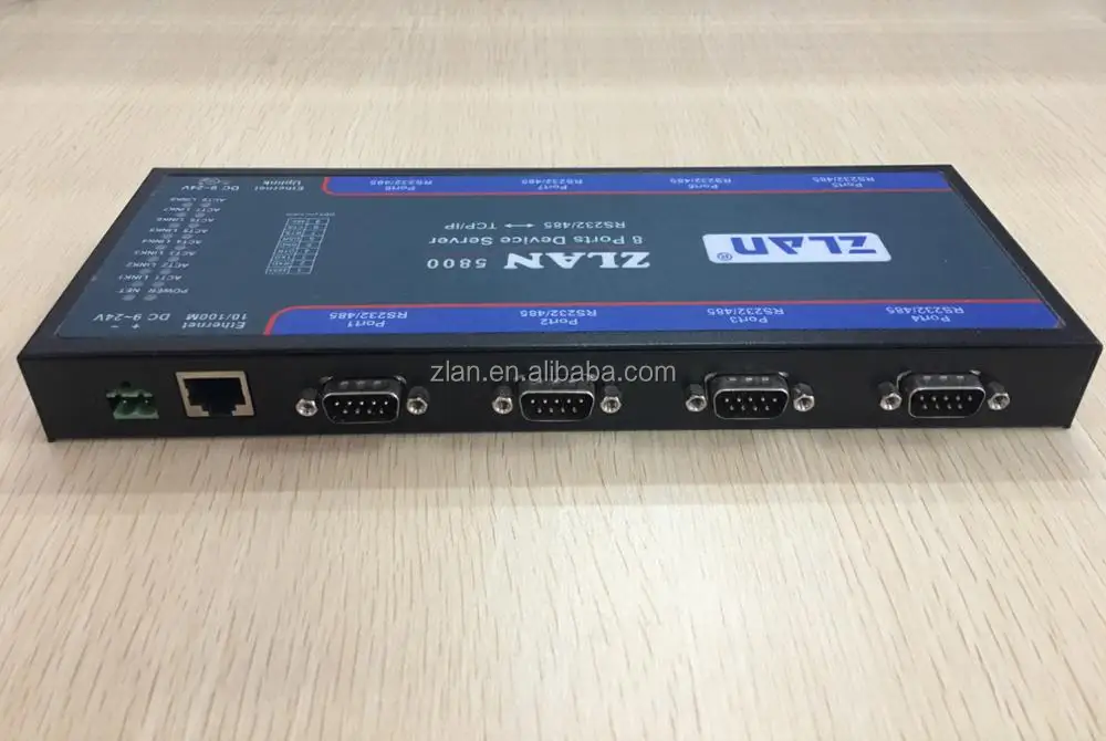 8 Port Serial Port To Industrial Multiple Ports Network Switch
