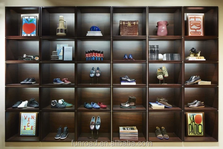 High End Wooden Sport Shoes Interior Decoration Display High End Wooden Sport Shoes Interior Decoration Display Cabinet