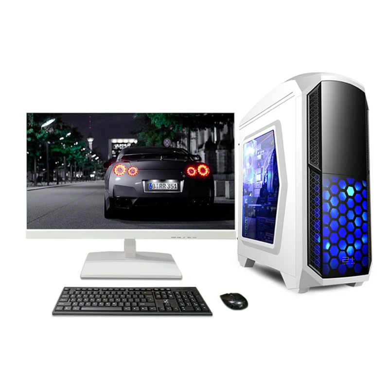 Gamer desktop computer i7 with 24inch monitor desktop PC