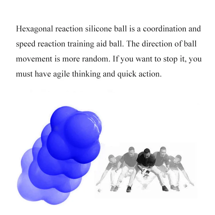 Hexagonal Silicone Reaction Ball Sensitive Rebound Ball Agility Training