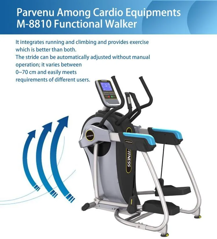 Year 2016 Hottest Style And Top Level Functional Walker Machine And Cardio Fitness Equipment