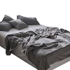 plain cheap winter 100% polyester coral fleece blanket solid color