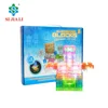Promotional intelligent 3D transparent touch control lighting electronic building blocks puzzles