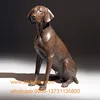 Hot Sale Decorative Bronze Animals Life Size Cast Brass Dog Sculpture
