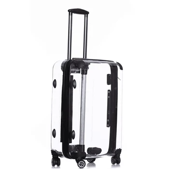 transparent trolley bag