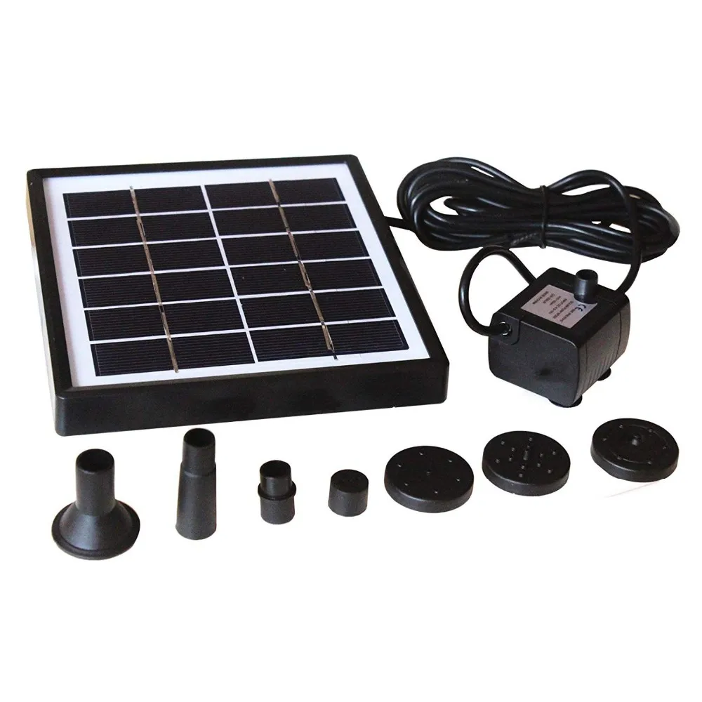 1.5w Solar Bird Bath Fountain Pump Solar Powered Battery Operated Water