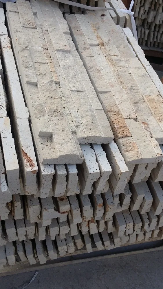 Mcpy225-piedra De Pared De Travertine Beige,Accesorio De Piedra