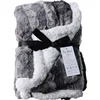 soft double layer coral fleece plush blanket with toy kids throw blanket children baby swaddle blanket