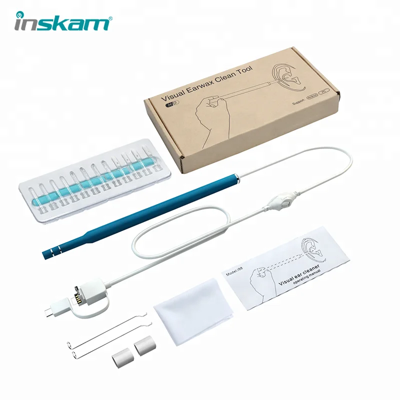 

Inskam I98 ear Cleaning Endoscope 3 in 1 USB 720 HD Visual Ear Spoon 5.5mm Mini Camera