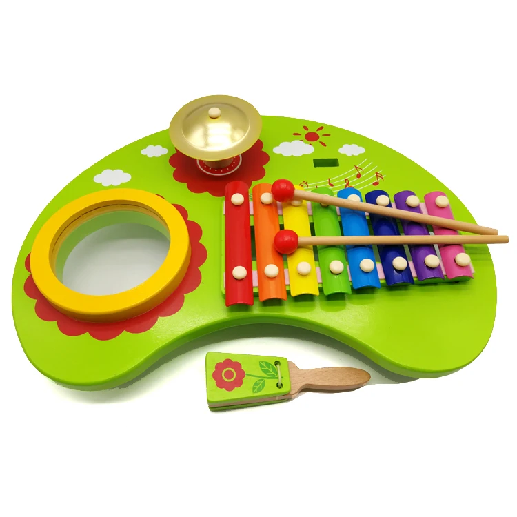 wooden musical activity centre