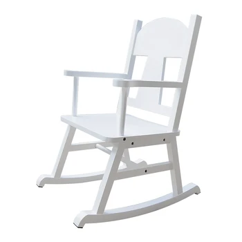 kids white rocking chair