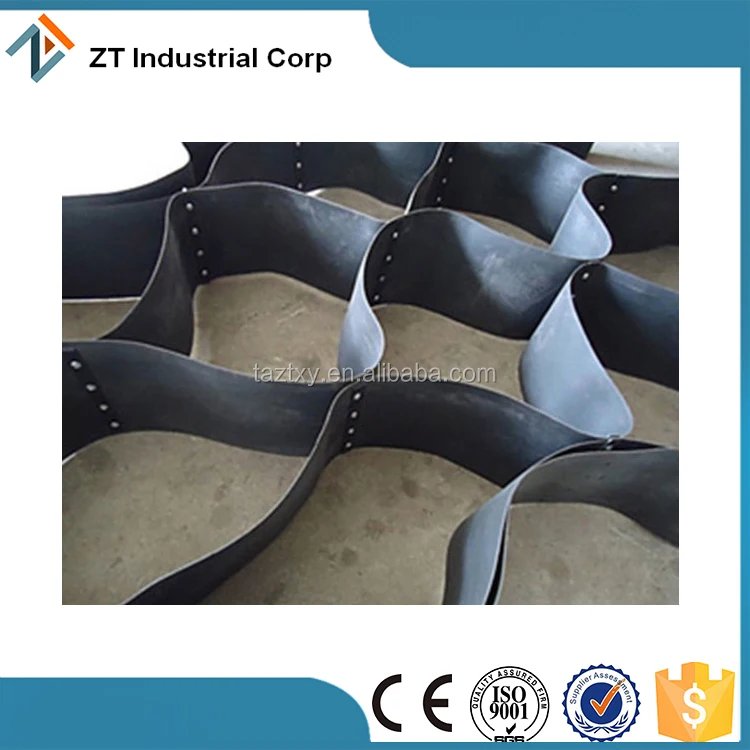 
150mm height ASTM standard black color plastic driveway paver gravel stabilizer geocell 