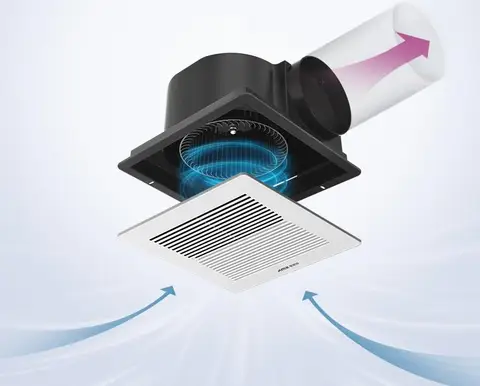2020 Trend Foshan Factory Ceiling Mount Duct Exhaust Fans for Living room/Bathroom/Office/Hospital