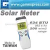 Handheld Digital Solar Power Meter with select-able W/m or BTU/(ft2 * h) units Made in Taiwan