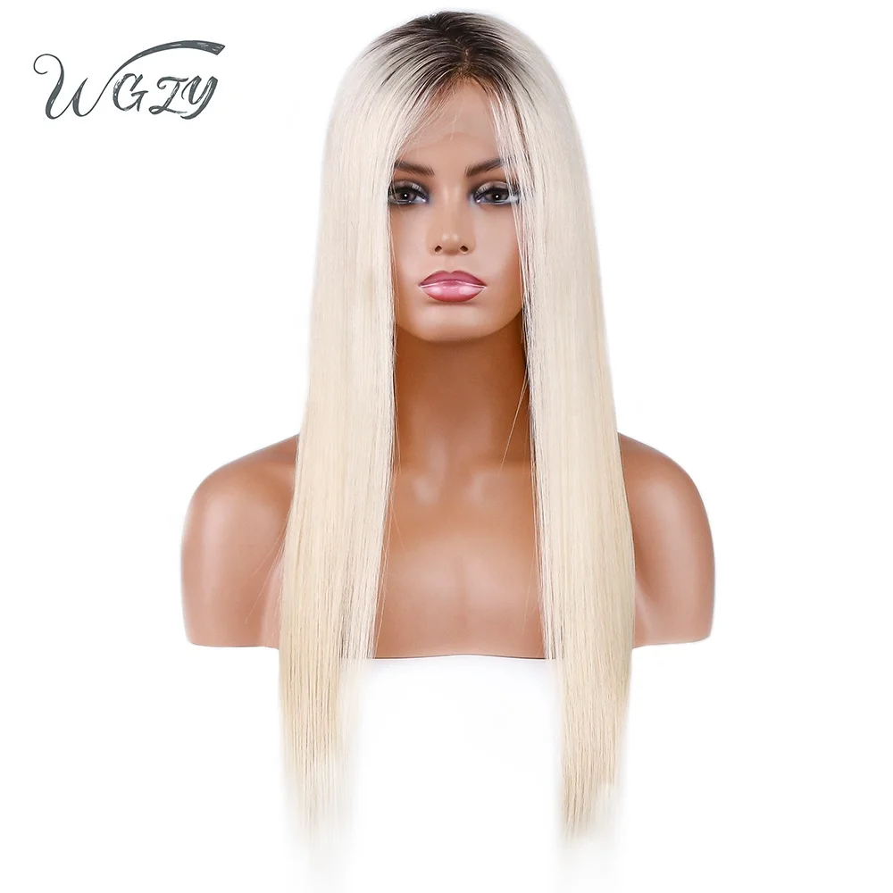 

Wholesale Cheap 20inch 1bT613 blonde 180% density Human Hair Full Lace Wig With Baby Hair