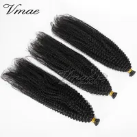 

VMAE High Quality Cambodian #1B 4A 4B 4C 3A Kinky I U Flat Curly Single Drawn Human I Tip Prebonded Human Hair Extensions