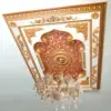 Alibaba new design hall roof decoration ceiling flower designs