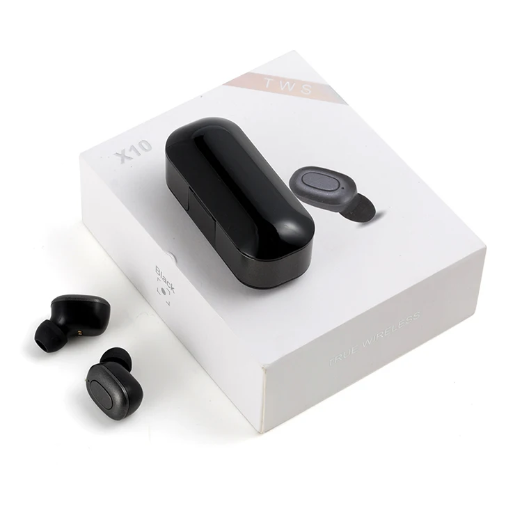 

2019 new model x10 wireless BT earphones in-ear hook tws speaker Chinese manufacturers produce