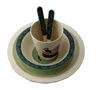 coffee cups and plate cheap bamboo plate bamboo kids tableware