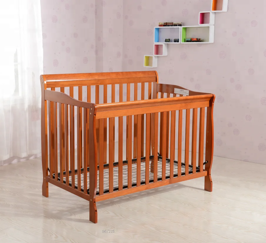 Three Gears To Adjustable Adult Size Wooden Baby Crib Playpen Crib For