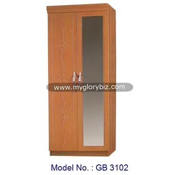 Mdf 2 Doors Mirrored Wooden Almirah Wardrobe Cabinet Modern Furniture Simple Wardrobe Designs Modern Bedroom Furniture Almirah Buy Simple Wardrobe