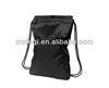 multi function polyester drawstring backpack shopping bag with zipper
