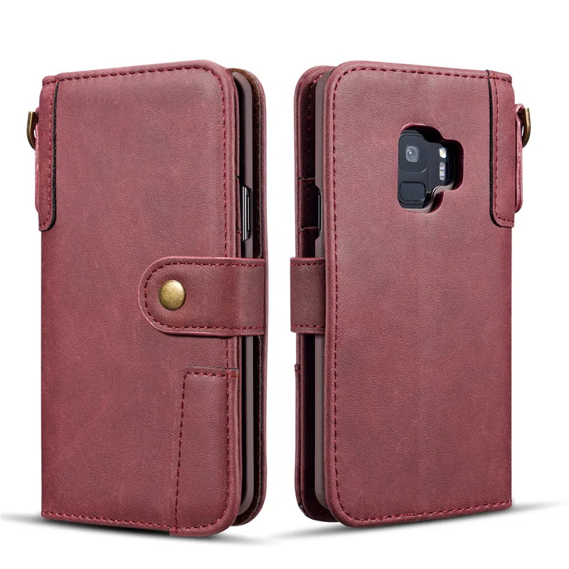 

High Quality Leather Flip Phone Case for Samsung S9 , for Samsung S9 Cover Case, N/a