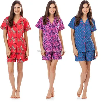 women's pajama short sets