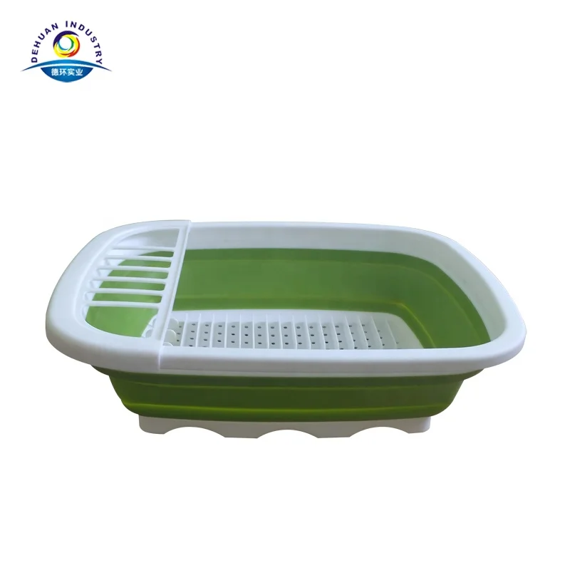 Folding Washing Bin Washing Tub Dish Bin With Diy Holders Buy