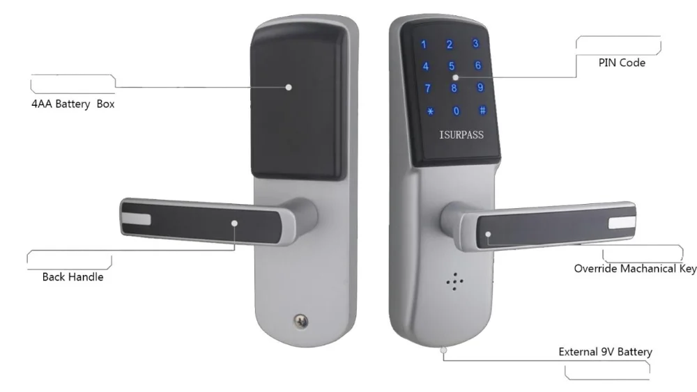 Zwave Door Lock With Handle Buy Commercial Zwave Lock,Z Wave Door