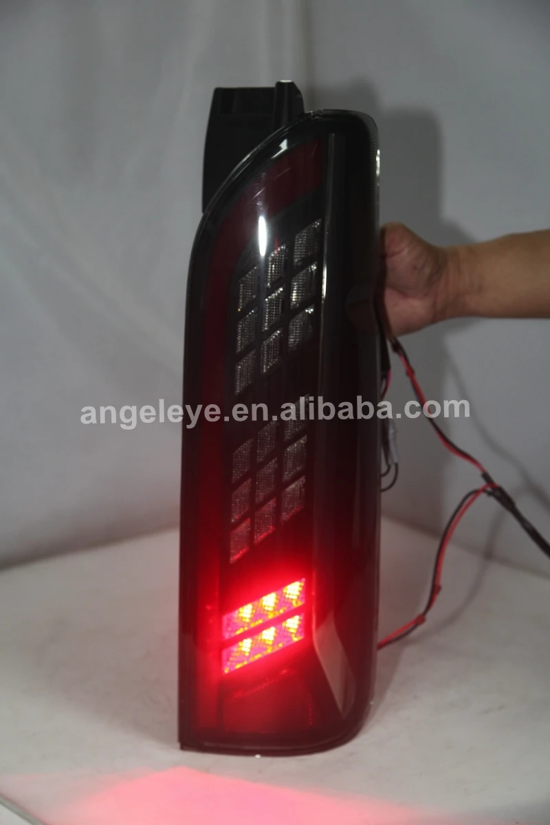 Full LED Tail Lights For TOYOTA HIACE Smoke Black Color 2014-UP YZ