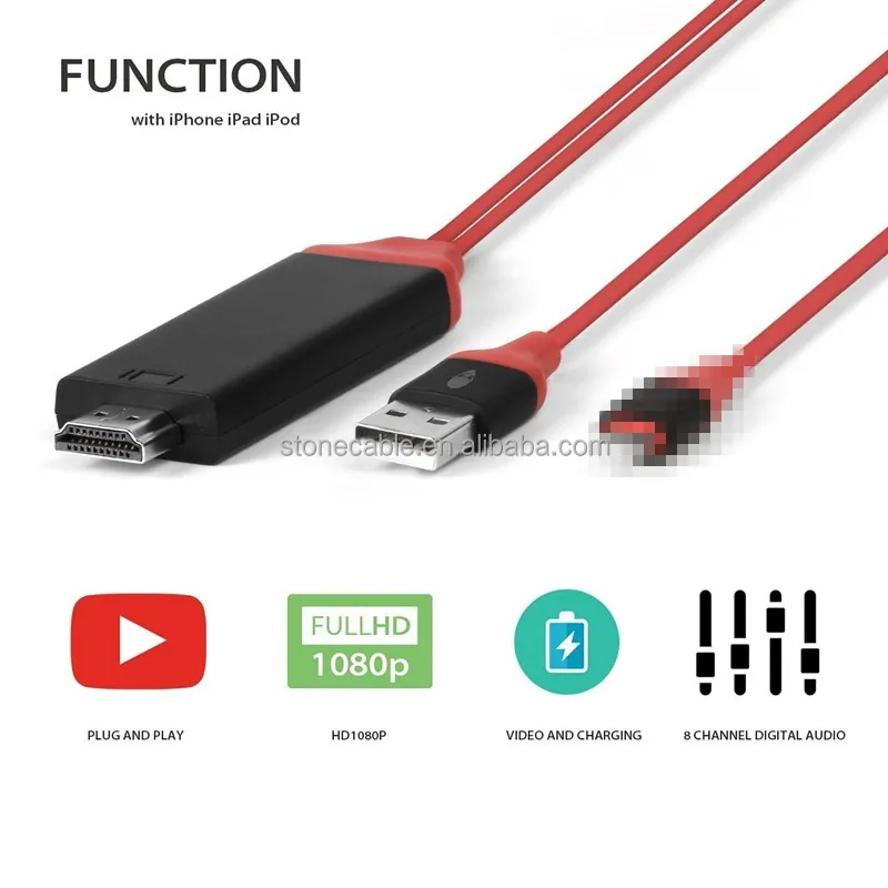 
2019 new product 8PIN Plug and play to HDTV cables 