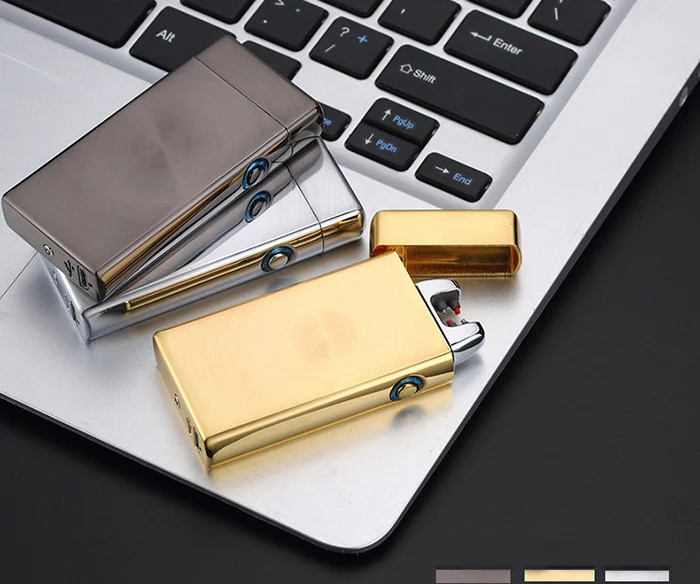 Metal Zinc Alloy Ultra Thin Usb Electrical Lighters Rechargeable,Innovative Customized Electric