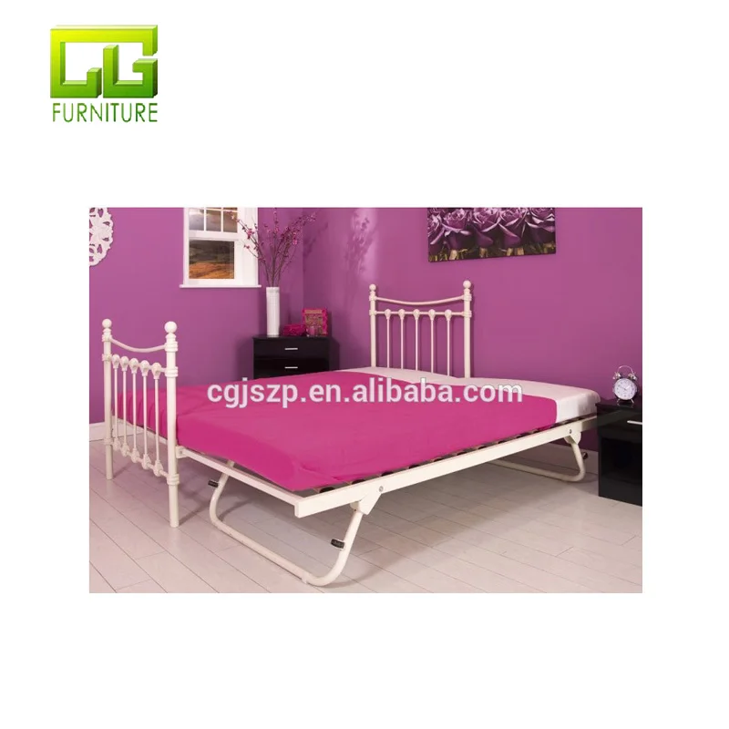 white single bed frame