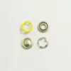 Nickel free DTM brass prong ring snap button for baby wear