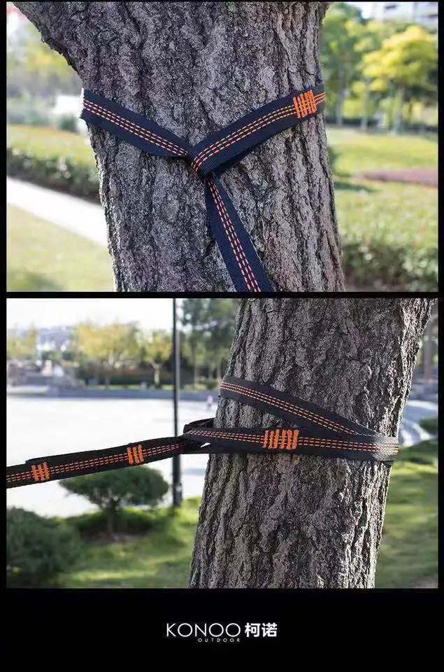 Hammock accessory Cheap Portable Easy Setup camping Non-Stretch Tree Friendly Hammock  adjustable loops Tree hammock Straps