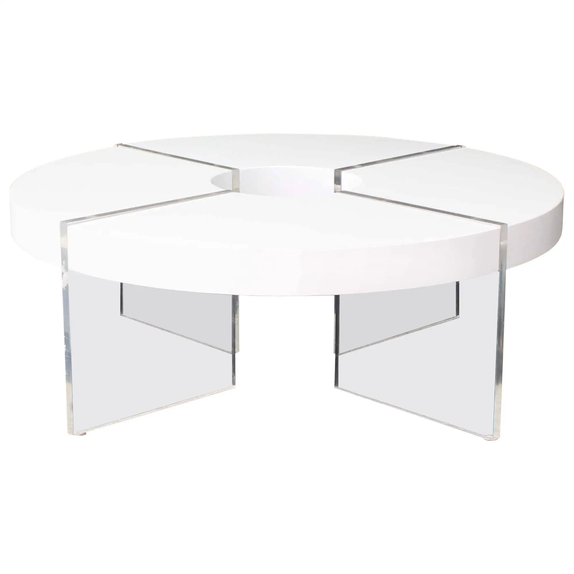 Clear Acrylic Coffee Table V Bases Pair Clear Acrylic Cocktail Table