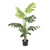 Artificial Green foliage plant Subtropics Climate and Medium size deliciosa variegata Philodendron indoor plant