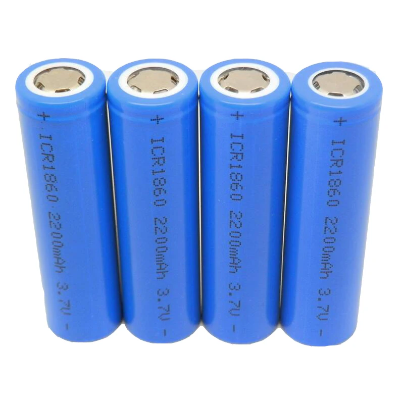 
ICR 18650 battery 3.7v 2200mAh lithium-ion battery cell 