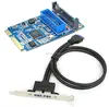 Mini PCI E Express to 19Pin 19p USB 3.0 Socket + SATA Powered Motherboard Expansion Adapter Card