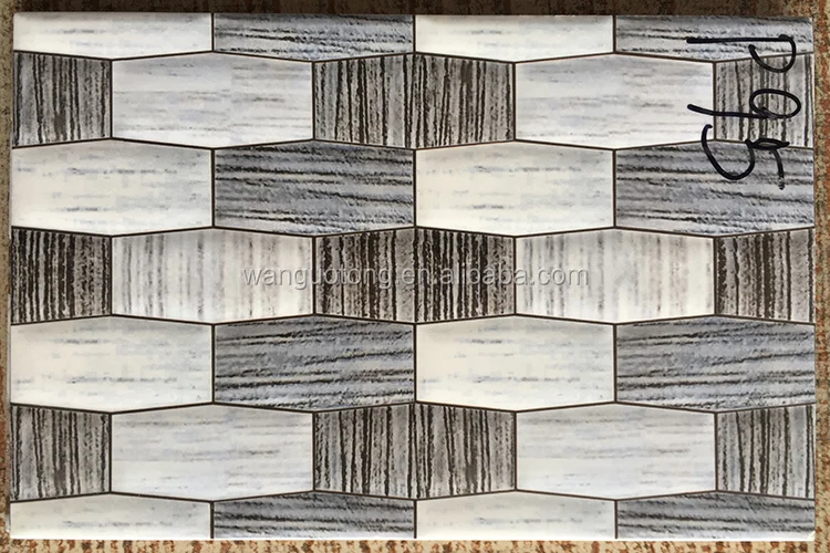 20x30 Grey Glazed Porcelain Bathroom Wooden Ceramic Wall tile