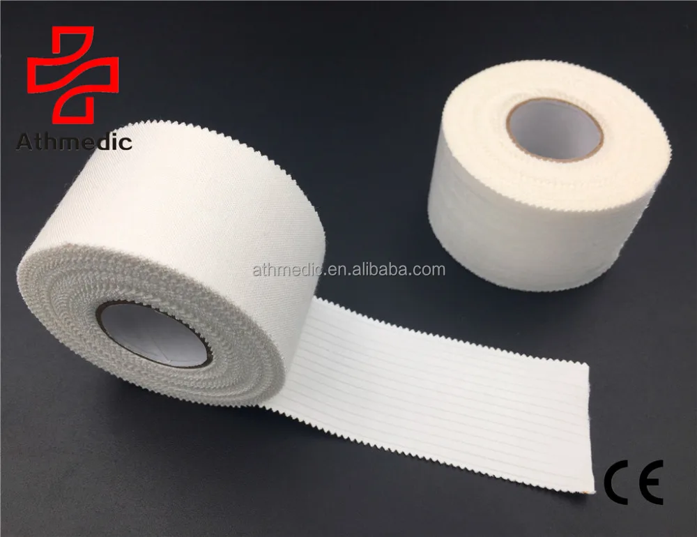 

2021 Athmedic hand tear athlete rayon strappal support tape Rigid Joint Support tape Hypoallergenic Sports rigid tape