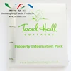 Translucent 4-D ring Binder Box, Frosted Plastic Binder with Button Closure