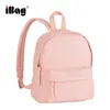 China Factory Nylon Custom Printed Material Blush Mini Dome Handbag Backpack