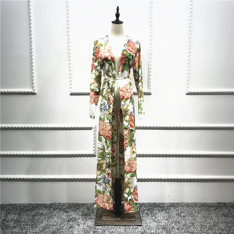 

2019 latest design excellent quality flower soft crepe long muslim dresses, Same pic