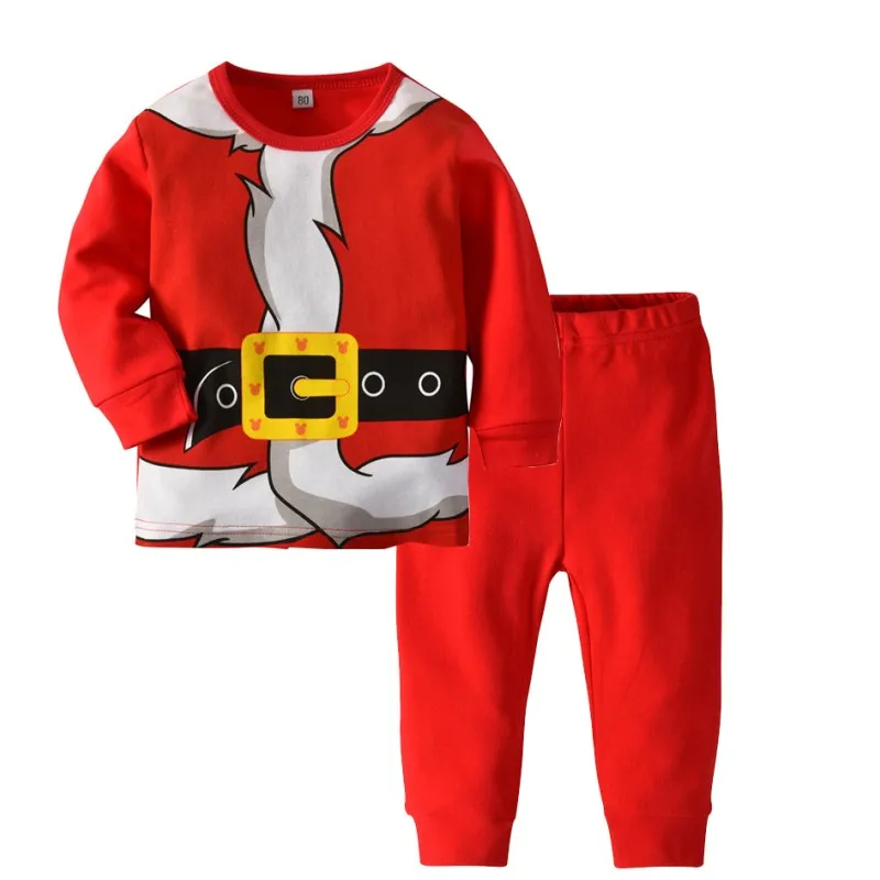 

YSMARKET Baby Boys Clothes Christmas Pajamas Autumn Children Clothing Sets Long Sleeves Cartoon Tops Pants 2pcs Suit Kids, Can be customized